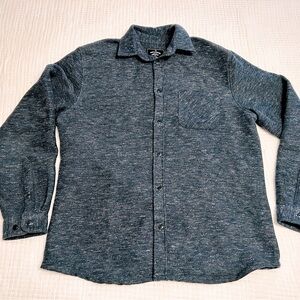 Portuguese Flannel Blue/Gray Button Down Thick Flannel